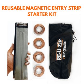 Re-U-Zip Reusable Magnetic Entry Strip Starter Kit