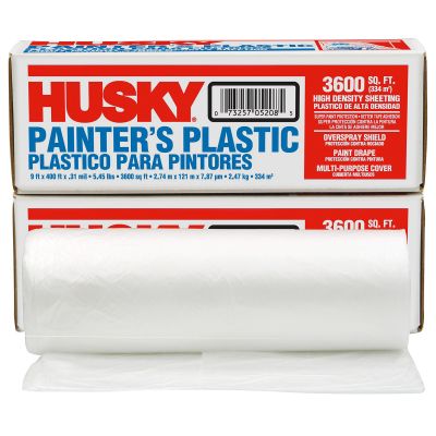 Husky Painter's Poly Sheeting - 9' x 400'