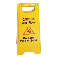 Folding Caution Sign - Standard Version