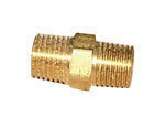 Nipple Hex, Brass 1/4&quot;