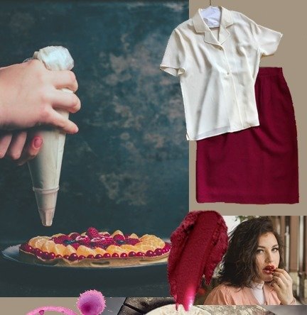 Berry Profesh Pencil Skirt
