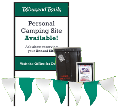 Thousand Trails Sales Signage Kit