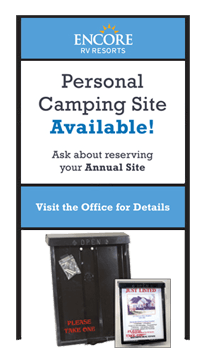 Encore RV Resorts Annual Site Staging Kit