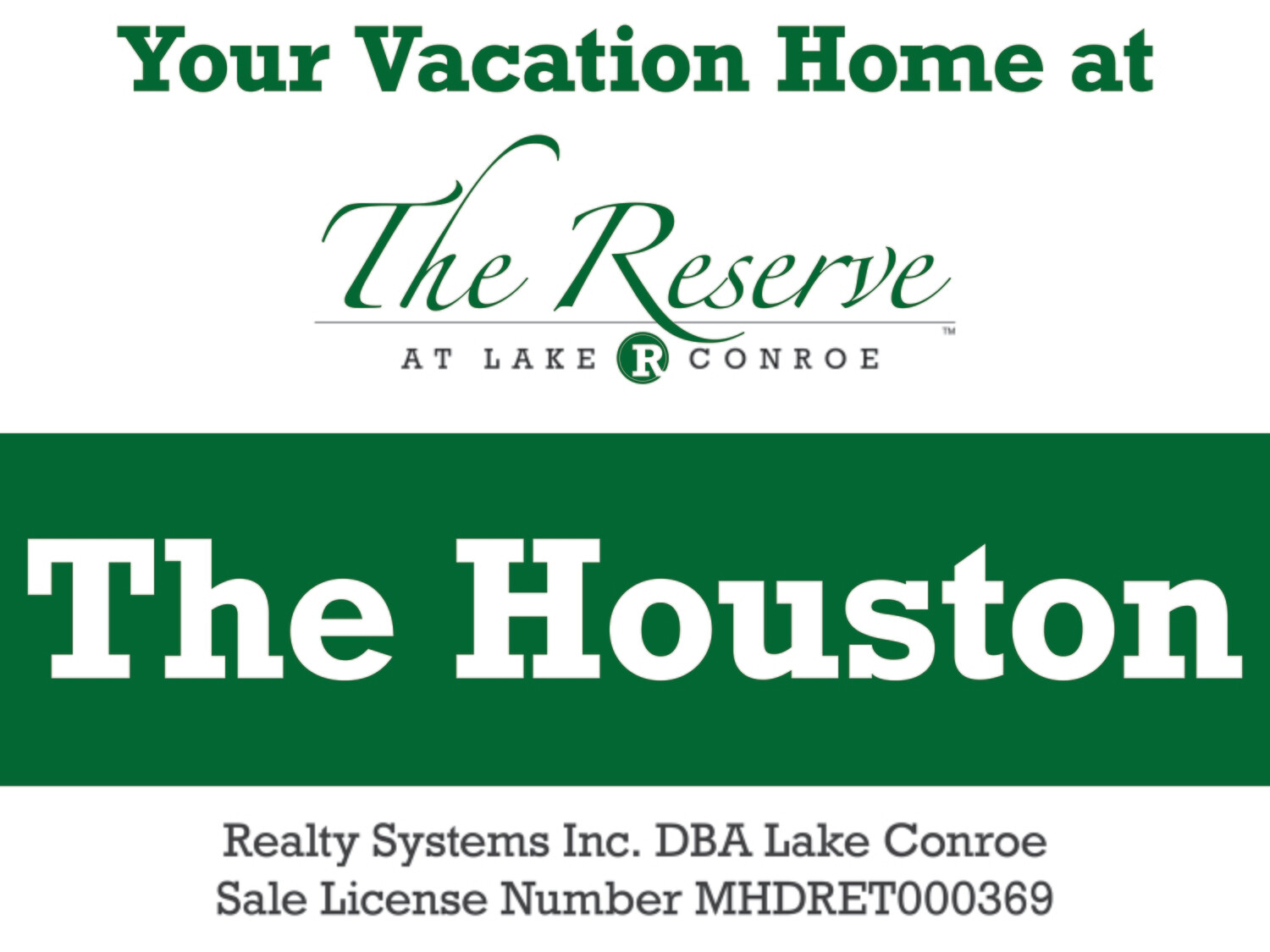 The Reserve The Houston Signs