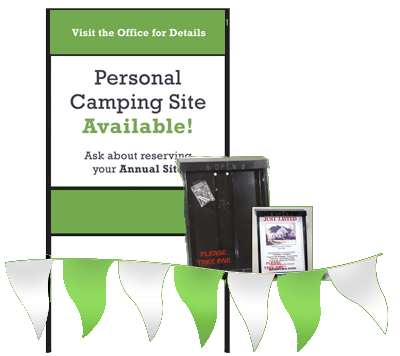 Summer Focused Campground Sales Signage Kit