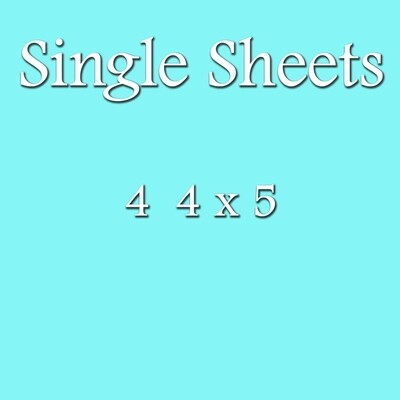 Single Sheet H   4 - 4x5