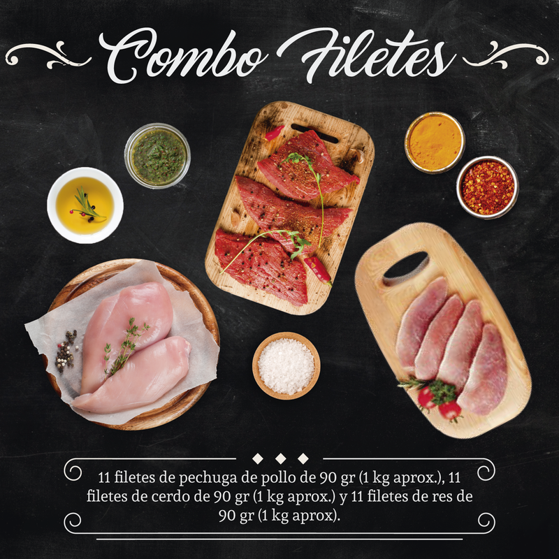 Combos de Filetes (8 opciones con 3 productos)