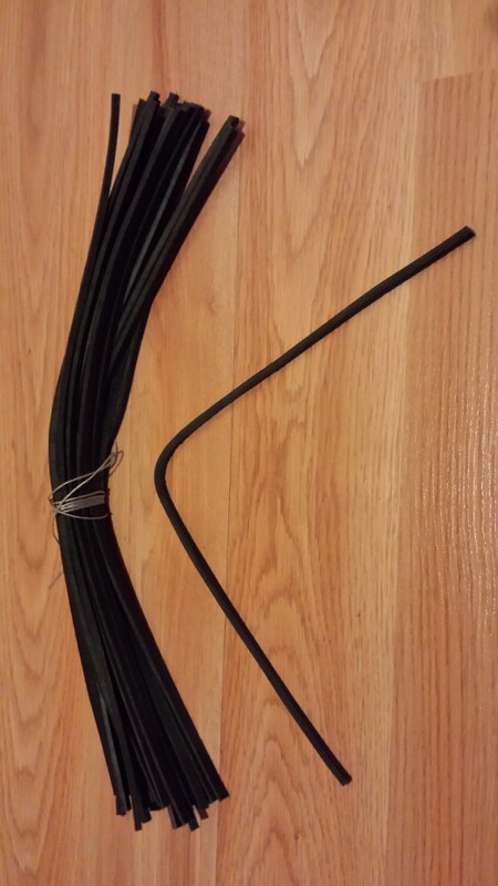 (AH) 25 Black Leather Pointing Laces