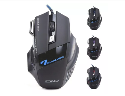 Mouse Gamer Led X7 Óptico 3000dpi Pc 7 Botões