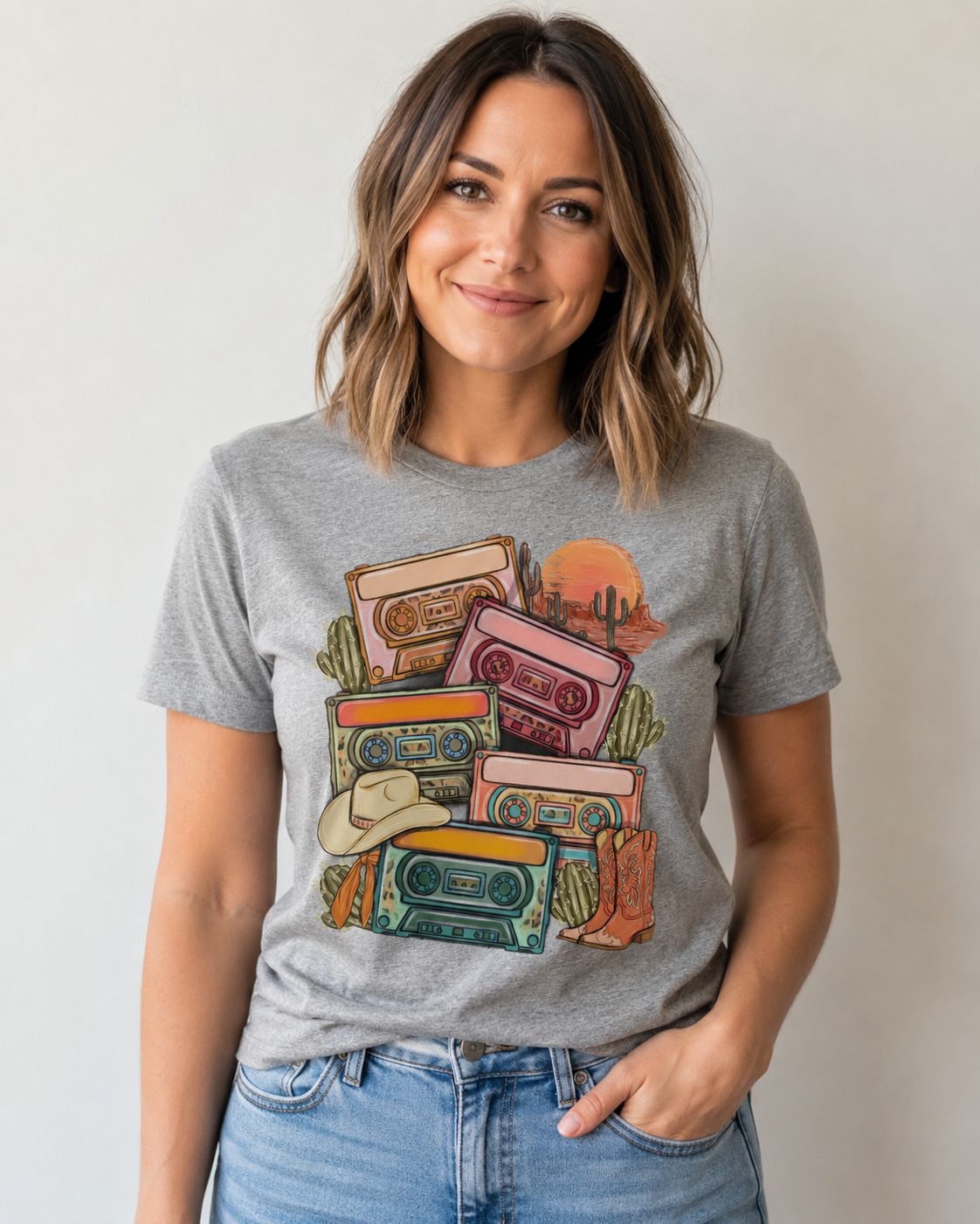 Retro Country Cassette Tape T-Shirt – Western Music Graphic Tee