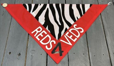 Handmade REDS4VEDS Dog Bandana