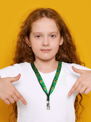 Sunflower Lanyard &amp; EDS Awareness Card