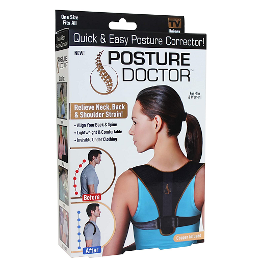 Ζώνη στήριξης πλάτης με ρυθμιζόμενους ιμάντες Posture Doctor