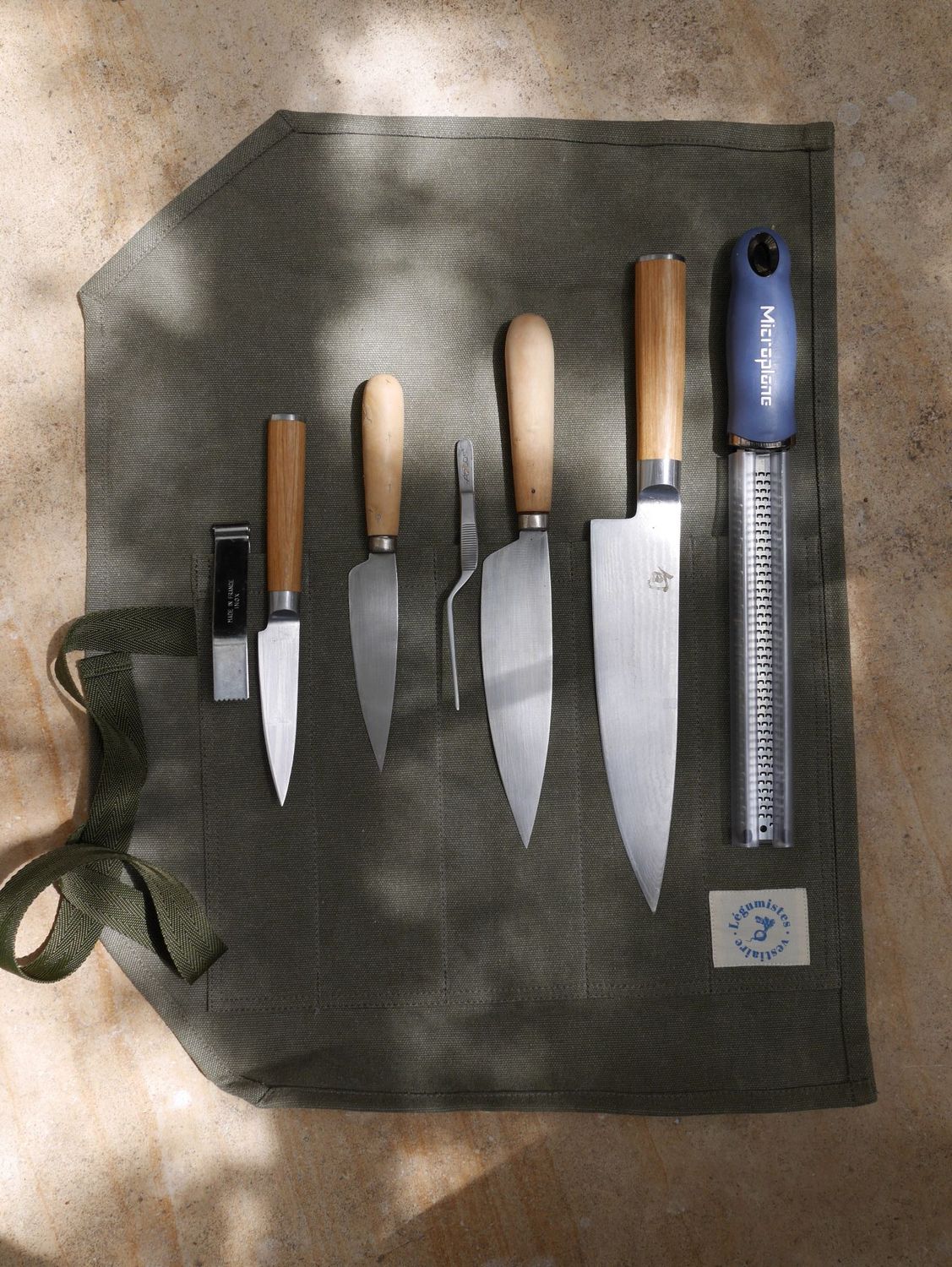 Trousse à couteaux Kaki