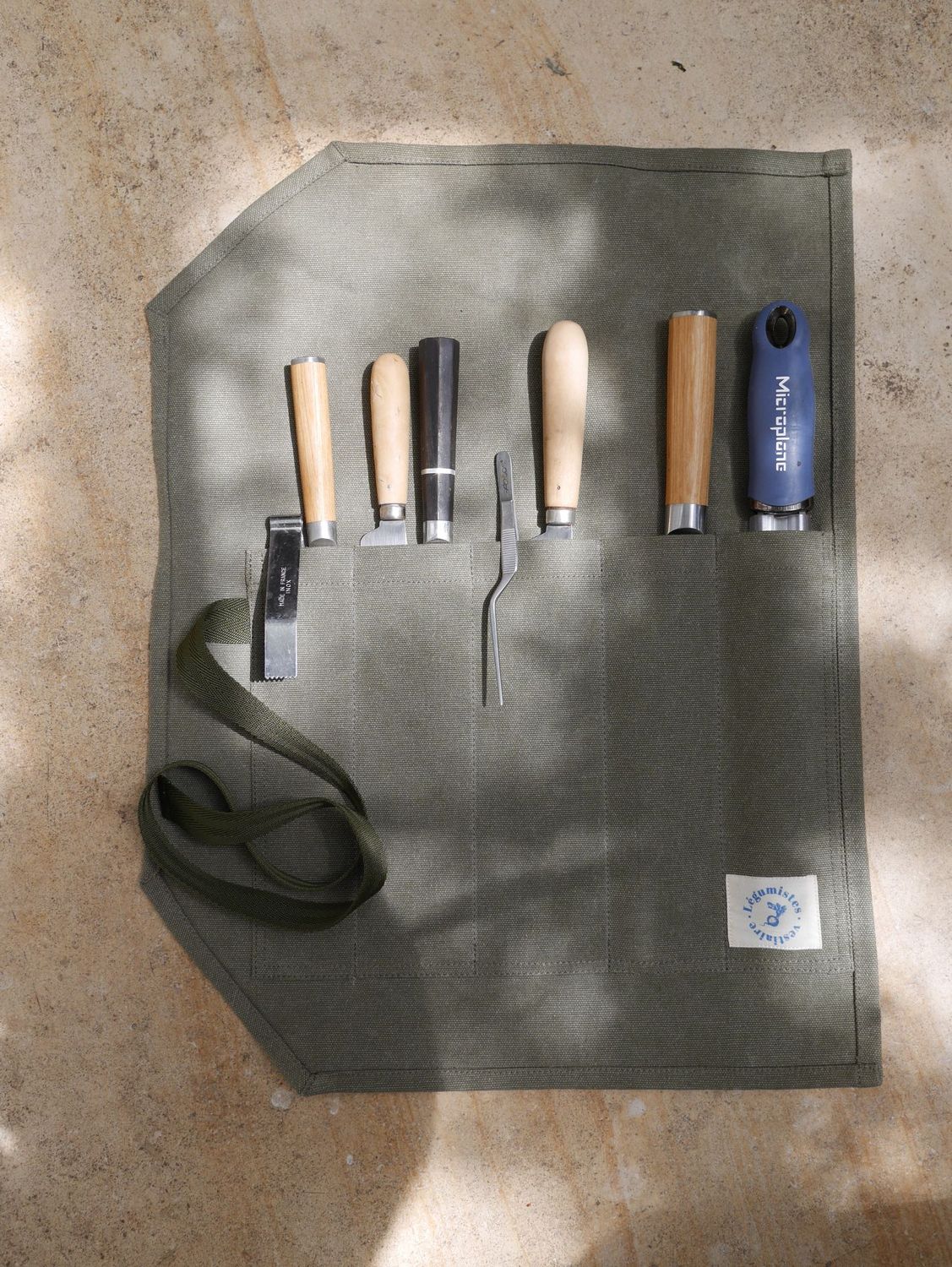 Trousse à couteaux Kaki