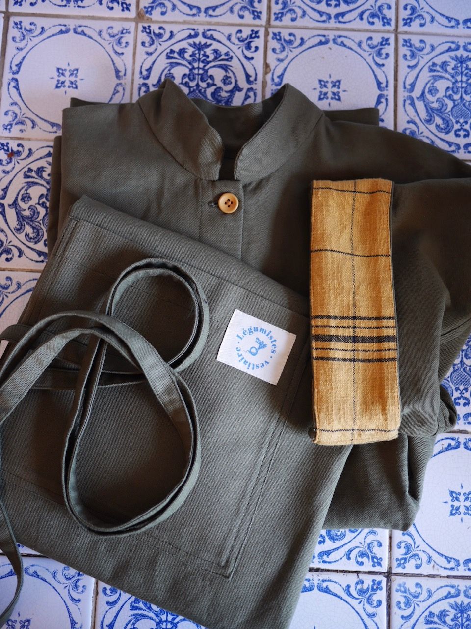 Tenue YELLOW / KAKI- veste et tablier