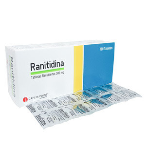 Ranitidina 300mg 100 tabletas