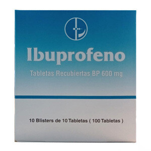 Ibuprofeno 600mg 100 tabletas