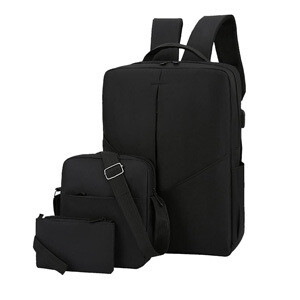 Mochilas USB set de 3 15.6" Negro