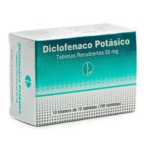Diclofenaco Potasico 50mg x100