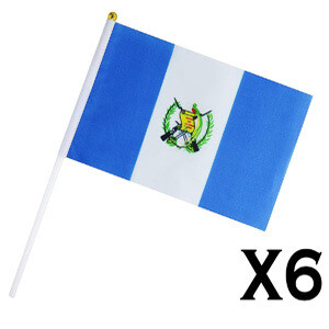 Bandera de Guatemala 6 unidades