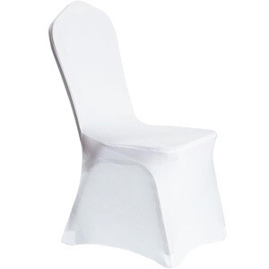 Funda elastica blanca para silla