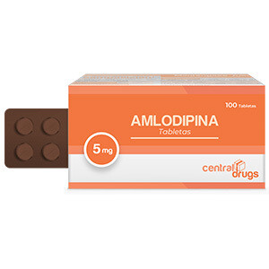 Amlodipina 5mg 100 tabletas