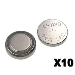 Baterias LR1130,389,G10 10 unidades