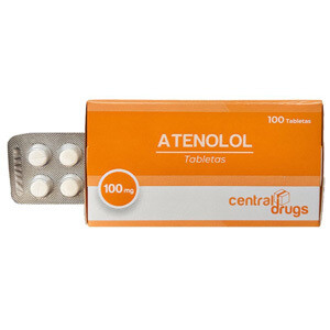 Atenolol 100mg 100 tabletas
