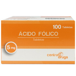 Acido folico 5mg 100 tabletas