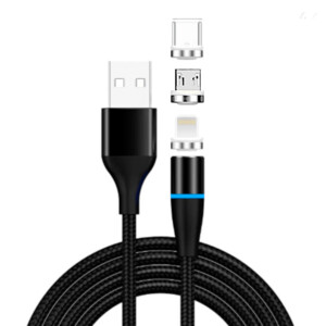 Cable USB 3 en 1 magnetico carga rapida
