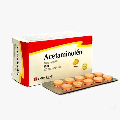 Acetaminofen Infantil 80mg x100