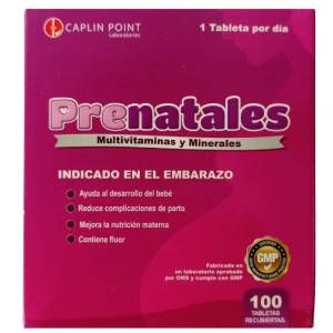 Vitaminas prenatales con flour x100