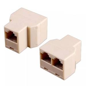 Adaptador de red RJ45 de 1 a 2