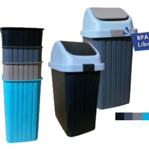 Basurero con tapadera 13lts