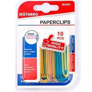 Clips grandes para papel x10