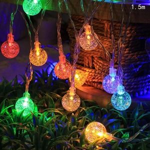 Luces navideñas colores USB bolitas