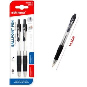 Lapiceros de 1mm negros 2 piezas