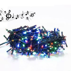 Luces de colores de navidad con musica 9 metros