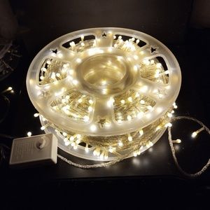Luces de navidad amarillas de 50mts