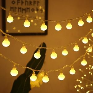 Luces navideñas amarillas 10 metros
