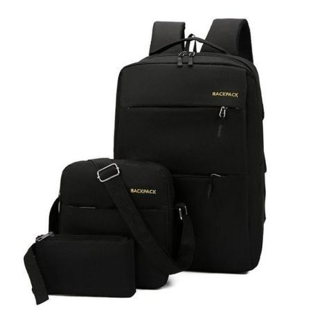 Mochilas USB Set de 3 15.6&quot; negro