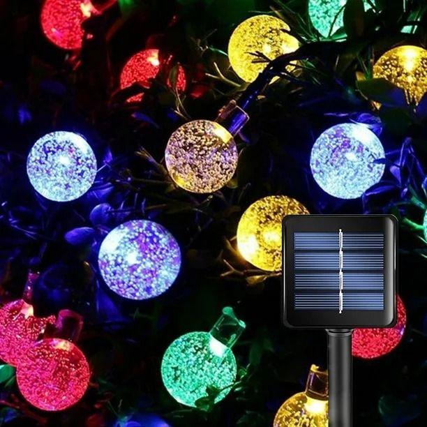 Luces navideñas solares 6 metros