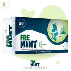 Free mint, Menta + perejil 50 capsulas