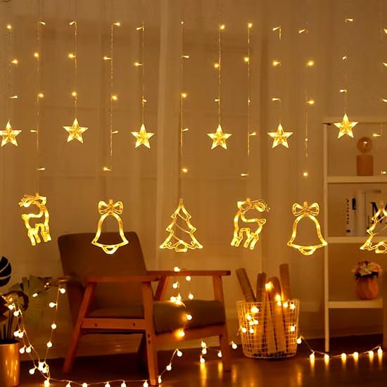 Luces tipo cascada figuras navideñas