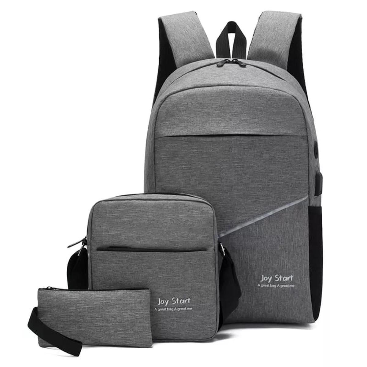 Mochilas USB set de 3 Gris