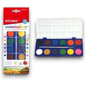 Acuarelas 12 colores
