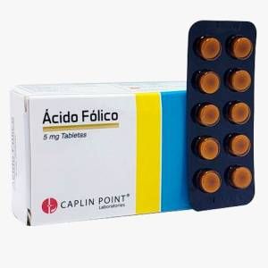 Acido folico 5mg 100 tabletas