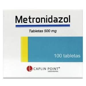 Blister Metronidazol 500mg 10 tabletas