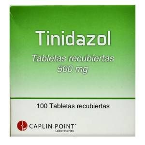 Blister Tinidazol 500mg 10 tabletas